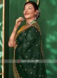 Art Silk Bottle Green Saree